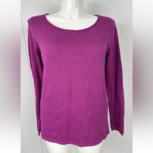 NWT Old Navy Women’s Sz XL Pink Fuchsia Knit Sweater Long Sleeve Round Neck
